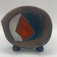 Mid century modern Guy Ouvrard Studio Pottery Dish