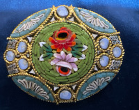 Italian Micro Mosaic Brooch