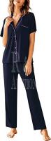 New Avidlove Notch Collar Soft Pajama Set - XXL