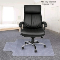 Kuyal Office Chair Mat for Carpet 26" x 48" with Lip : Transparent