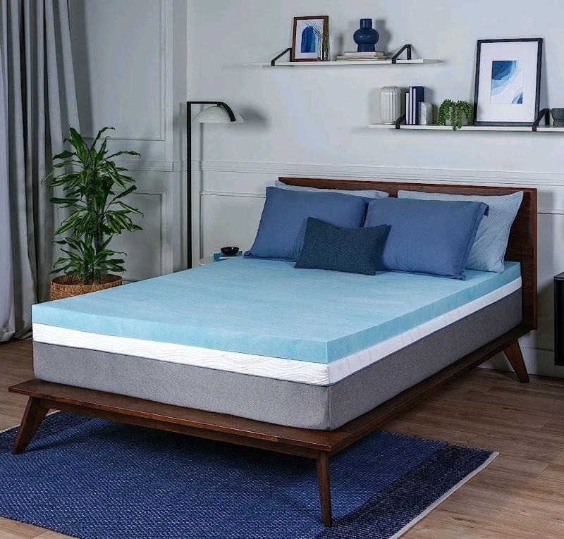Sure2Sleep Twin Size, 2-Inch, Gel Swirl Memory Foam Mattress Topper