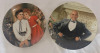 " Annie & Grace " & " Daddy Warbucks " Annie the Musical Play Collector Plates