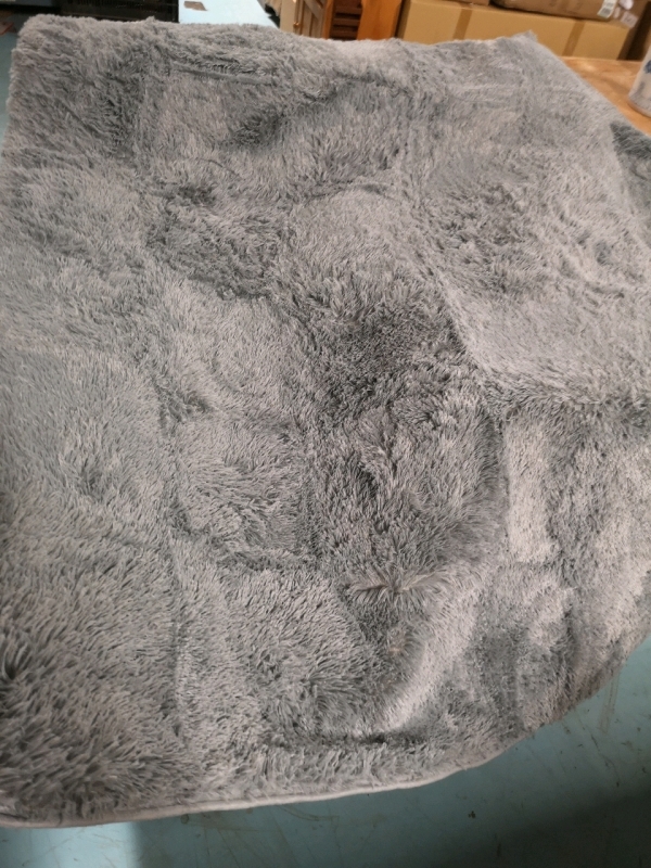 Ophanie Grey Shaggy Soft Area Rug 6 by 9'