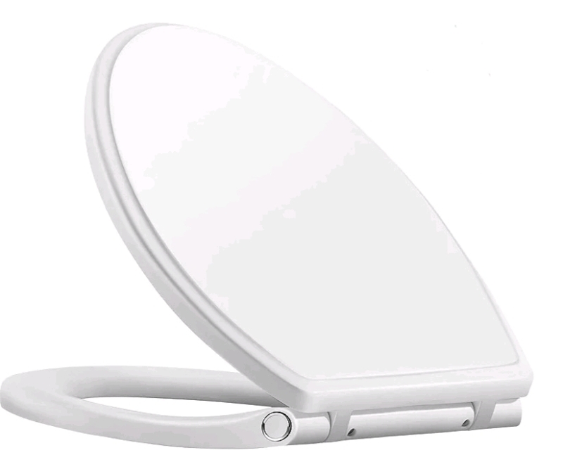 Hibbent Premium One Click Elongated Toilet Seat . Quick-Release for Easy Cleaning New