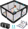 Baby Playpen with Mat , Anti-Slip Base Playpen foe Babies & Toddlers - New