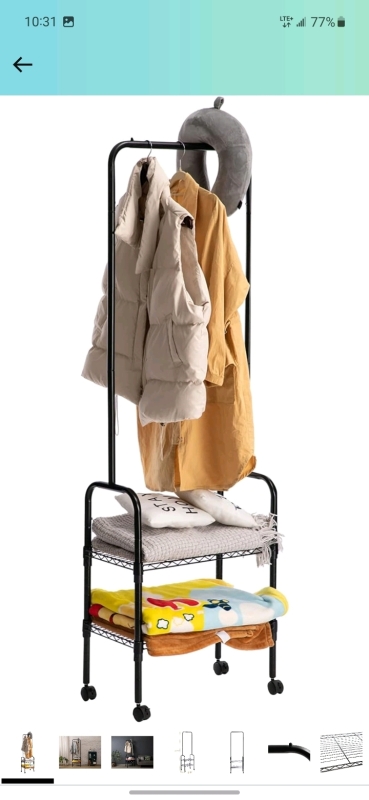 New Matico 2 in 1 Garment Rach with Clothes Hanger