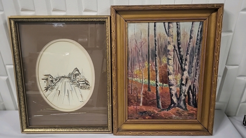 2 Original , Signed Artworks