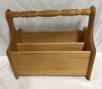 Vintage Pine Magazine Rack
