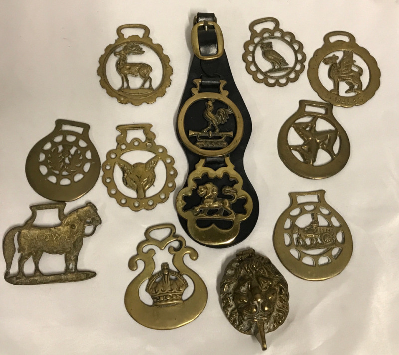 Vintage Lot of Horse Brass