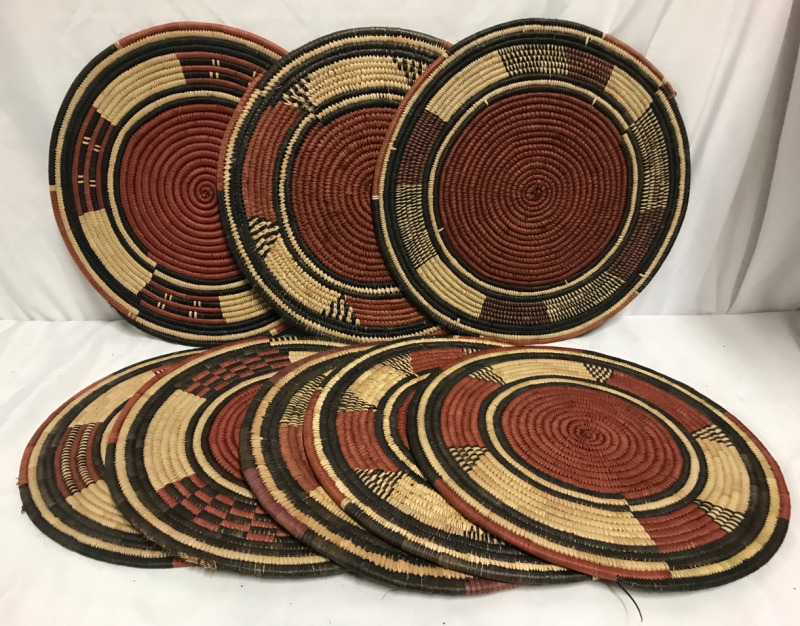 Lot of African Grass Place Mats