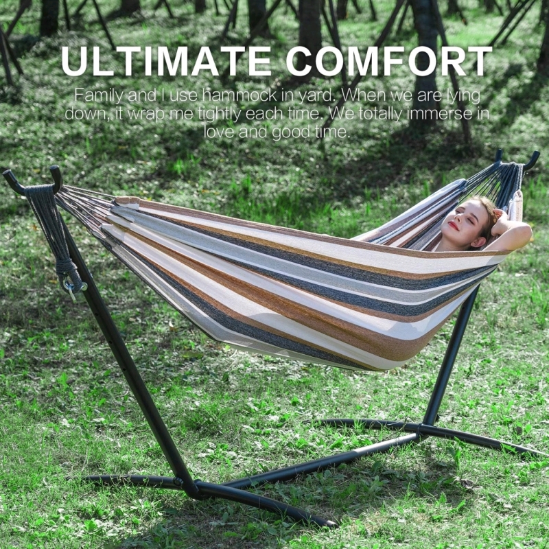 Pnauet Double Hammock with Steel Frame - Unassembled