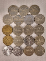 1937-52 Can. King George VI Nickels - Set of 19