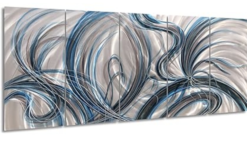 5 Panel Metal Wall Art.