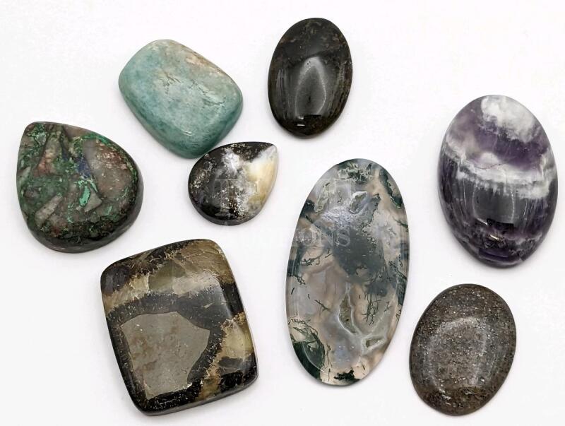 8 New Assorted Gemstones 250 Carats from Gemkora.