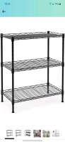 New TXXPLV Three Shelf Storage Rack