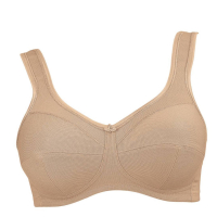 NEW with tags Anita Jana comfort cotton wireless bra | deep sand Cup F USA 42