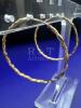 10K Gold Beautiful Twisted Hoop Earrings - 2