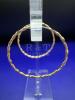 10K Gold Beautiful Twisted Hoop Earrings - 3