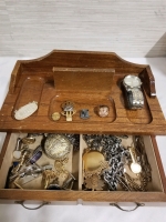 Mens jewelry box with contents