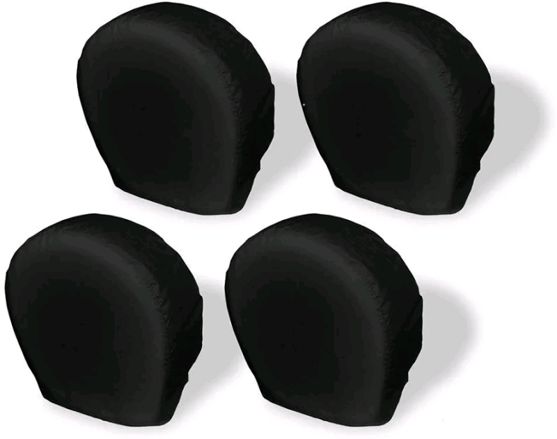 Explore Land Tire Covers 4 Pack - Tough Vinyl Tire Wheel Protector -Universal Fits Tire Diameters 29" -31.75"