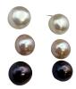 Three 14K Gold Fresh Water Pearls Boxed - 2