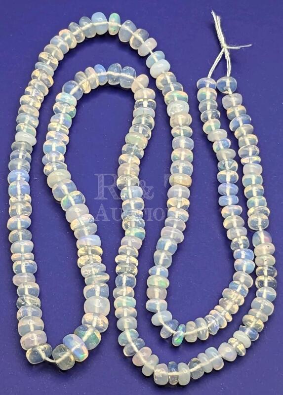 New Ethiopian Opal Beads - Strand of 150+ Beads for Jewelry Making.