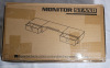 Western Dual Monitor Stand Riser with Two Drawers , Assembly Required - New - 3