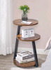 BEWISHOME 3-Tier Round End Table Side Table with Metal Frame - New