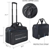 New Kroser Rolling Laptop Briefcase - Black - 2