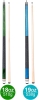 2 New Dysdensa Billiard Pool Cues 18 & 19oz