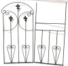 Go Metal Garden Trellis Panel Arch for Climbing Plants 16" Wide x 60" High - 2