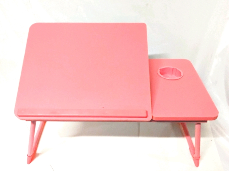 Folding Pink Lap Table w 5 Angles