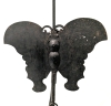 19th Century Chinese Iron Butterfly Brothel Candlestick Lamp - 2