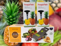 New Kitchen Ideas 15pcs Veggie Slicer (Slices, Diced and Grates food!) & 2 (TWO!) Pineapple Peelers