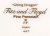 5 Fitz and Floyd Fine Porcelain " Ching Dragon " (Blue) Salad Plates - 6