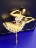 Bijoux D’ORLAN Paris Ballerina Rhinestone Brooch original card - 5