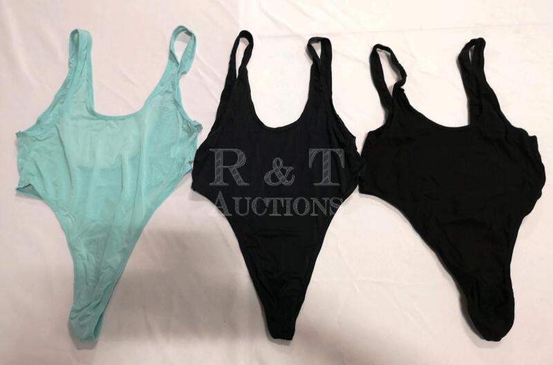 3 New Men's Sexy Thong Bodysuits sz Large & XL