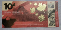 Canadian Tire Canada 150 10-Cent Cash Bonus Bill # 1501652299