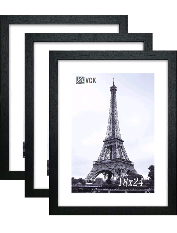 3 New VCK 18"×24" Poster / Picture Frames