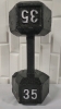 New 35lb Hex Dumbbell - Cast Metal