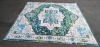 Large Washable Rug 10' x 9' with Distressed Design - 2