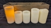 5 Electronic Candles and Wooden Crate. - 2