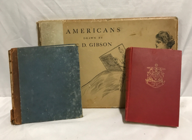 Lot of 3 Antique Books