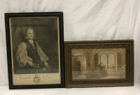 2 Antique Religious Prints 18th & 18th Century