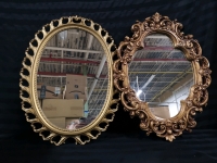 Vintage Framed Oval Mirrors