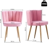 New ATSNOW Pink Sherpa Side Chair - 2