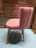 New ATSNOW Pink Sherpa Side Chair - 4