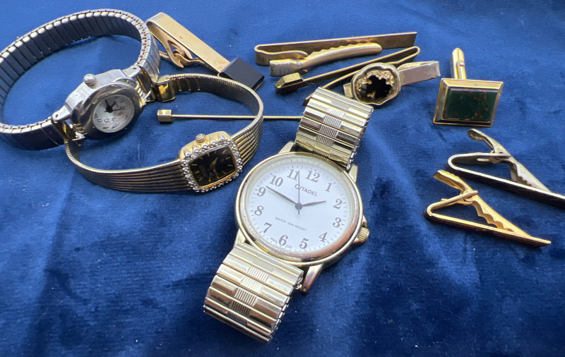 Watches Cuff Links Tie Clip Stick Pin