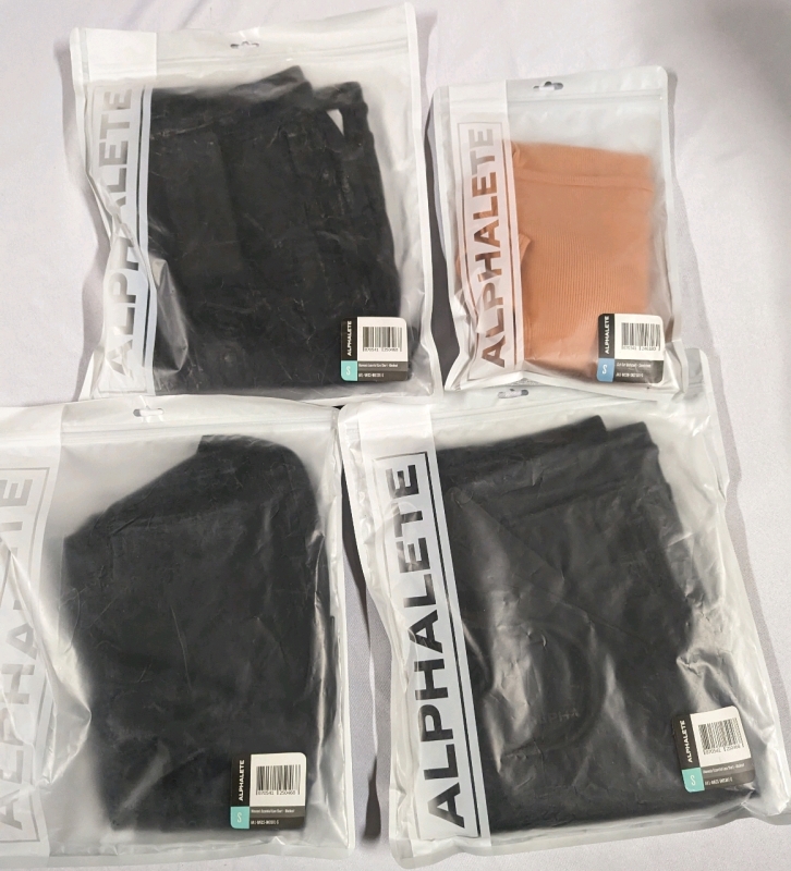 4 New ALPHALETE sz Small Women's Shorts & Bodysuit