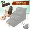 Lesnox 4 Step Pet Ramp - Soft in Grey - 2